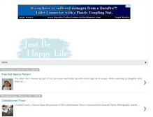 Tablet Screenshot of justbehappylife.com